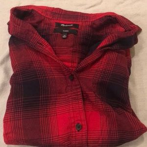 Madewell Classic Flannel Top (Size XS)